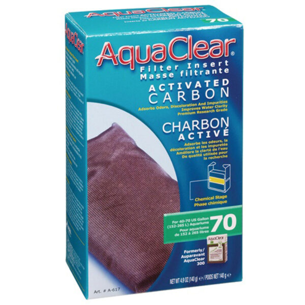 AquaClear 70 Repuesto Carbon Activado, 140 g