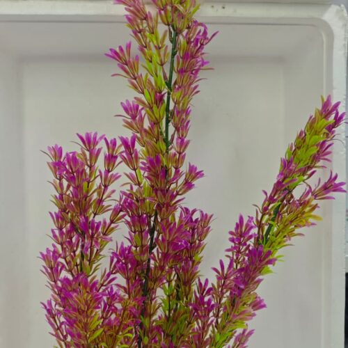 Planta plastica Higrophila violeta 60 cm frondosa con base ancha