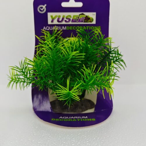 Planta plastica Didiplis 10 cm frondosa base ancha