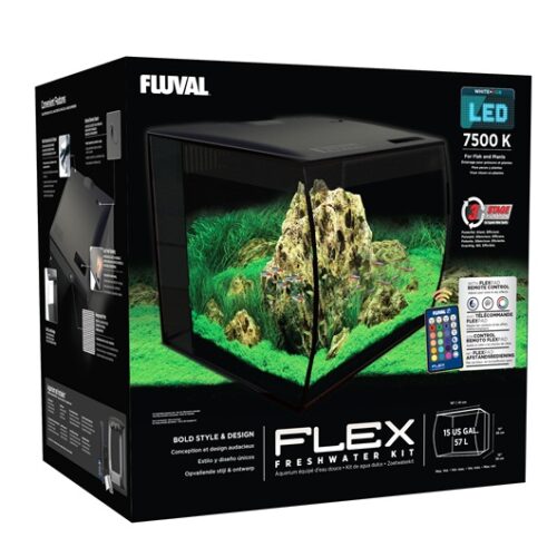Fluval FLEX Aquarium Kit - 57 L - NEGRO