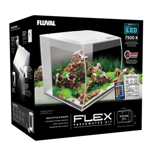 Fluval FLEX Aquarium Kit - 57 L - BLANCO
