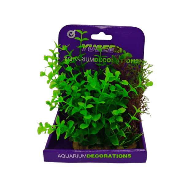 Planta plastica Ludwigia Green 17 cm base frondosa