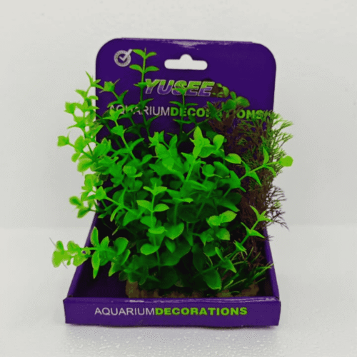 Planta plastica Mixta Didipli+ambulia 17 cm base frondosa