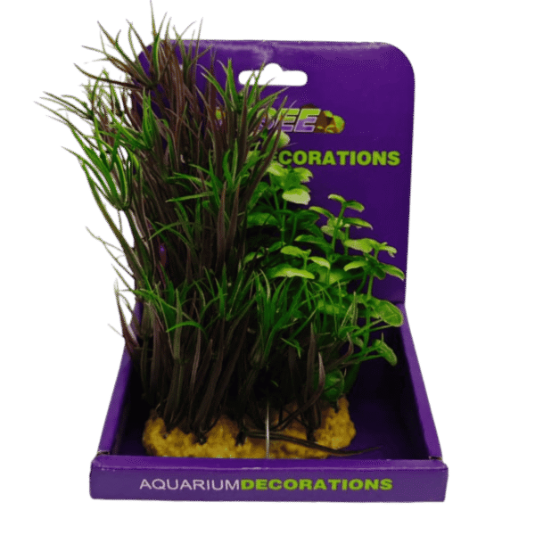 Planta plastica Combinada lobellia+aromatica 17 cm base frondosa