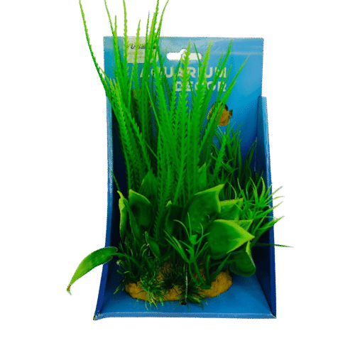 Planta plastica Criptocorine cordata+Proserpinaca palustris+L arcuata 20 cm base frondosa