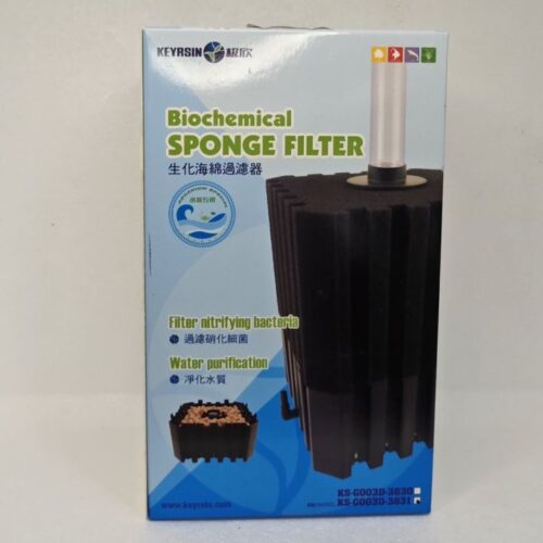 Filtro esponja y biologico (13*13*15.5) hasta 350 litros