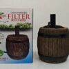 Filtro adorno barril, material filtrante y esponja diseño barril