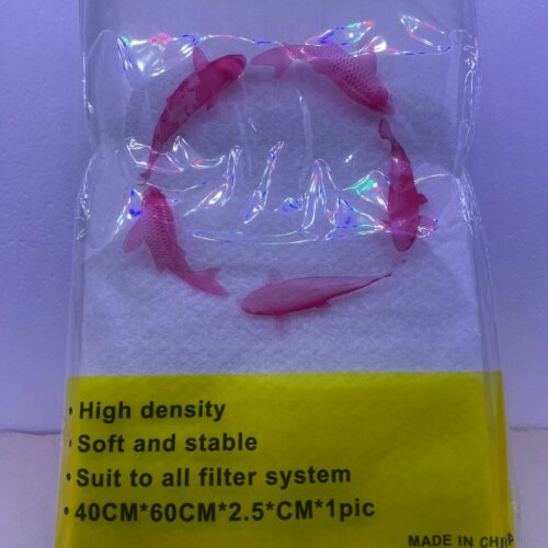 Lana filtrante alta densidad para prefiltros 1 metro cuadrado