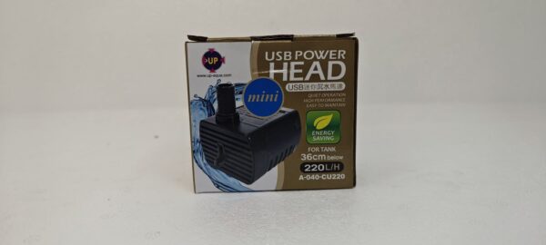 Bomba Feng Shui USB 220 listros hora eleva 50 cm (muy bajo consumo)