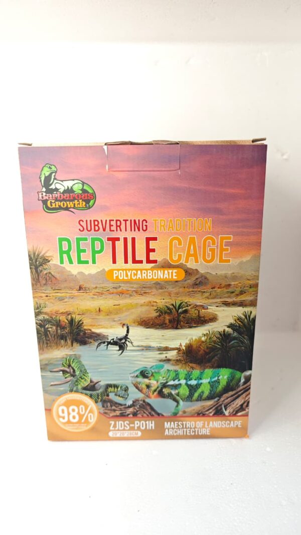 Contenedor acrilico exibidor, Gecos, Anolis, tortugas, ranas etc) Puerta superior (terrario) (20*28*20 Cm)