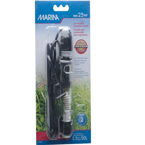 Marina Calentador Sumergible, Mini 25W, 15 cm, 20 Litros